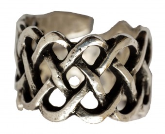 Gde Bague Cylindre Entrelacs Ajourés (Ouverte)