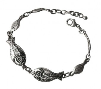 Bracelet Poissons 6 Elts 4>3>2>2>3>4 19,0 Cm +