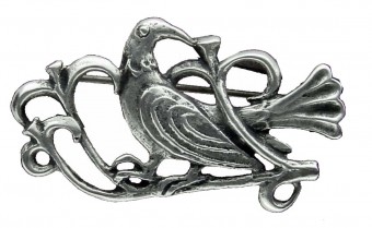 Broche Oiseau Rétro