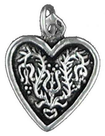 Pendentif Cœur Fleuri