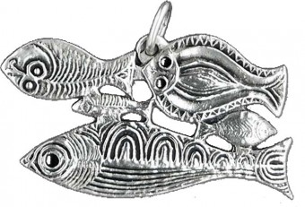 Pendentif banc de poissons 