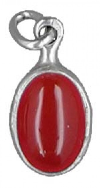 Pendentif Goutte Argent et Pierre