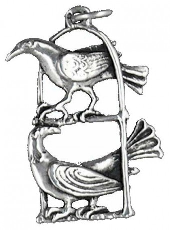 Pendentif Deux Oiseaux Perchés
