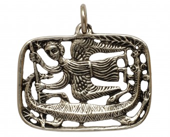 Pendentif Ange Terrassant Le Dragon