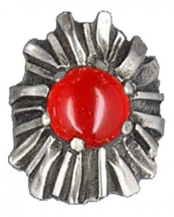 Bague moderne pierre ronde (Ouverte)