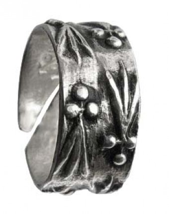 Anneau Ouvert Aux Hermines Grande Taille