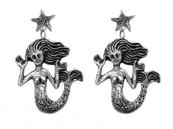 Op Pendants Sirène Cheveux Au Vent