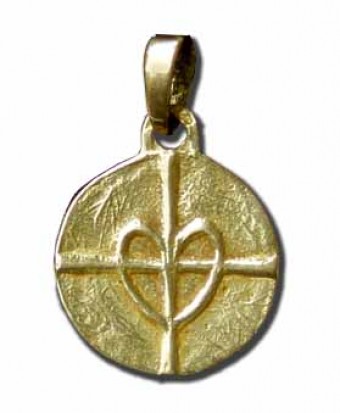 Médaille Croix Sur Cœur 