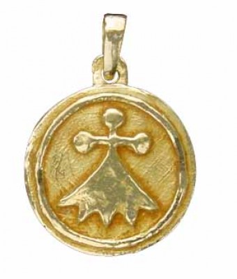 Pendentif Hermine Médaille Ronde