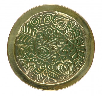 Coupelle Broderie Ronde En Bronze